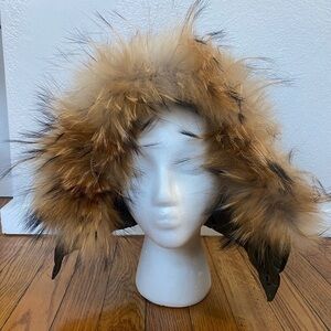 Manteau Real Red Fox Fur Hood